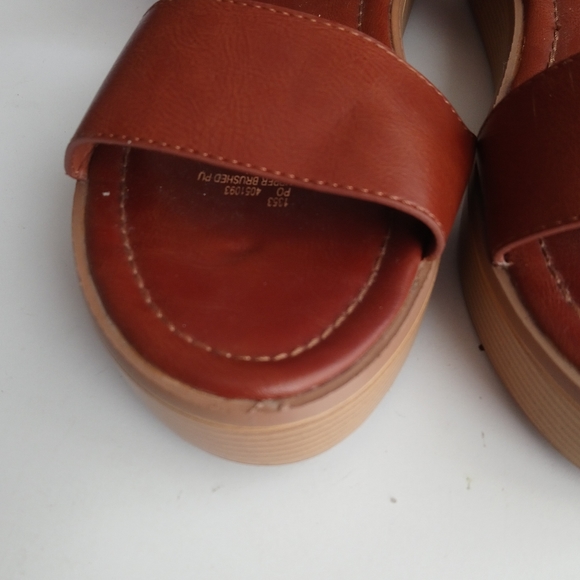 Corelli Brown open toe Flatform sandal 40 - Picture 3 of 9